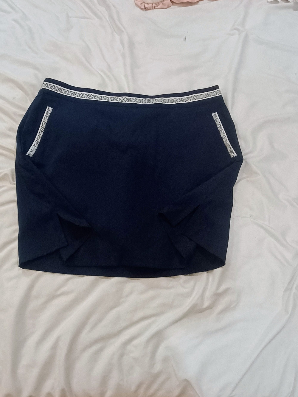New Lady Hagen Brocade Trim Skort Navy Eclipse Active Wear Size 12 - Picture 6 of 8